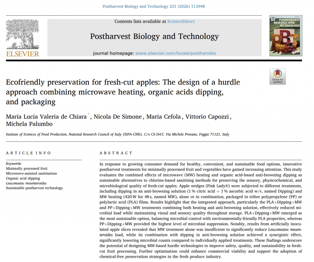 eco-friendly apple preservation using microwave and organic acid treatment